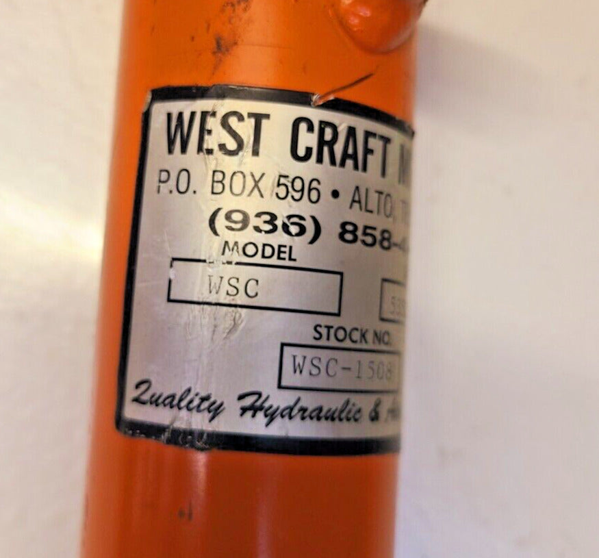 West Craft MFG. CO. Hydraulic Cylinder WSC 53529 | WSC-1508