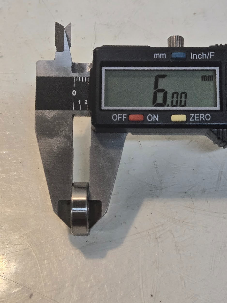 45 Quantity of TPI Bearings 626Z | 19 mm OD x 6 mm Bore x 6 mm Thick (45 Qty)