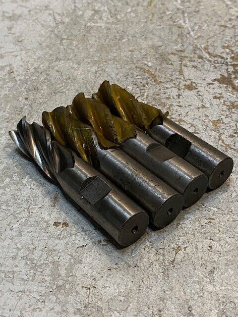 4 Quantity of Single End Mill Shars Putnam 3/4" Lead 4.034 19mm OD (4 Quantity)