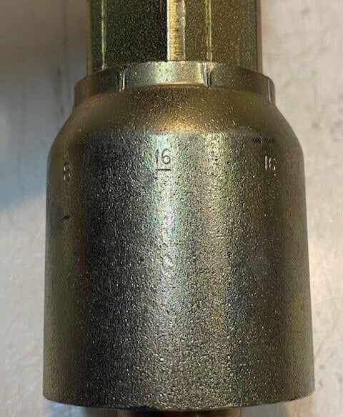 Parker 16F78-16-16 | KG | Crimp Hose Fitting 6-1/4" H 19mm ID 52mm OD