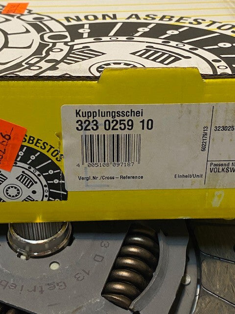 LuK Clutch Friction Disc 323025910 | 063851 | 22mm Bore 8-7/8" Dia.