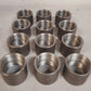 12 Qty. of Stainless Steel Female Conduit Couplings 3-1/2 Dia x 3-1/4"H (12 Qty)