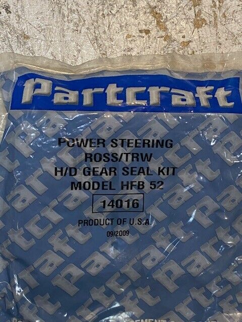 4 Quantity of Partcraft Power Steering Ross/TRW H/D Gear Seal Kits 14016 (4 Qty)