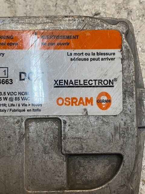 Osram Xenaelectron 034663 13.5 VDC NOM 35 W @ 85 VAC