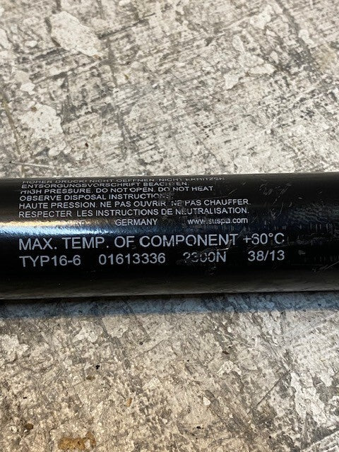Suspa 01613336 Gas Spring TYP16-6 | 25-1/4" Long 8mm Bore 28mm OD