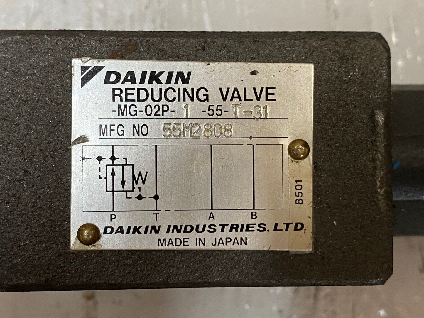 Daikin Reducing Valve MG-02P-1-55-T-31 | 55M2808