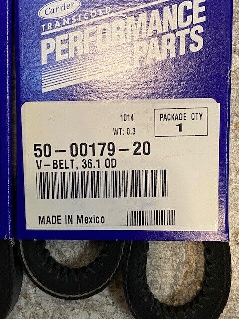 3 Qty of Carrier Transicold Performance Parts 50-00179-20 V-belt 36.1 OD (3 Qty)