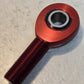 6 Quantity of Red Anodized Aluminum Rod Ends 1/2" Bore 5/8" Thread (6 Qty)