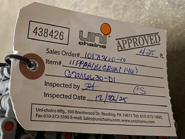 2 Qty of Uni Chains Habasit Plastic Conveyor Belts 11PPPA666RUB 68" x 51" -2 Qty