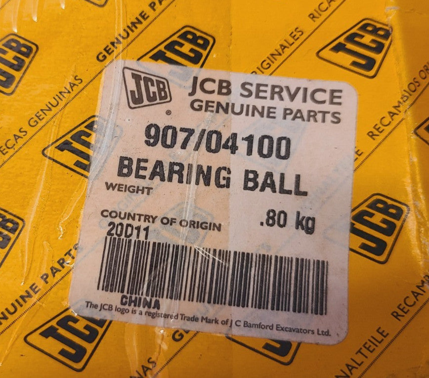 JCB Service Bearing Ball 907/04100