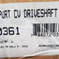 Import CV Driveshaft Part Number 55-0361 | 29299 | DOJ 95AC | NTN 95LAC