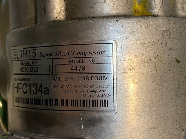 Sigma JP AC Compressor WXSNKJ7H15 | HFC134a | SL7H15 | Model 4479
