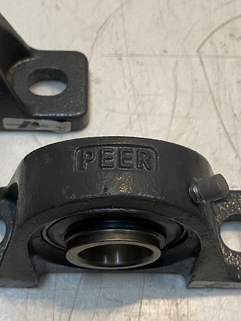 2 Quantity of Peer LP206 Flange Bearings w/ Insert Bearings HC206-18 (2 Qty)