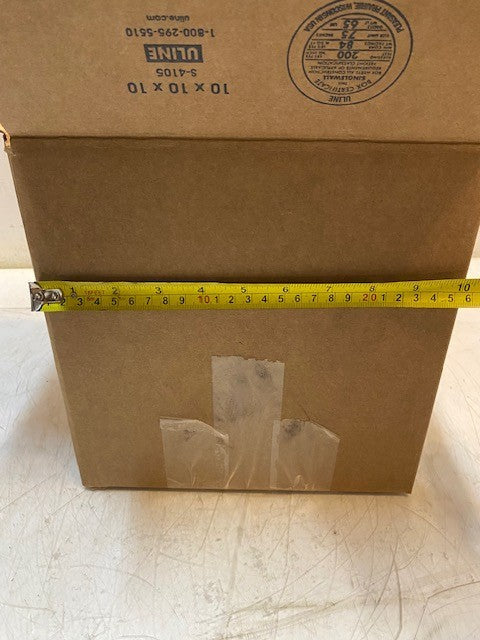 10x10x10.5" Box of 35lbs of Steel Strapping Open Snap-On Seals Multiple Sizes