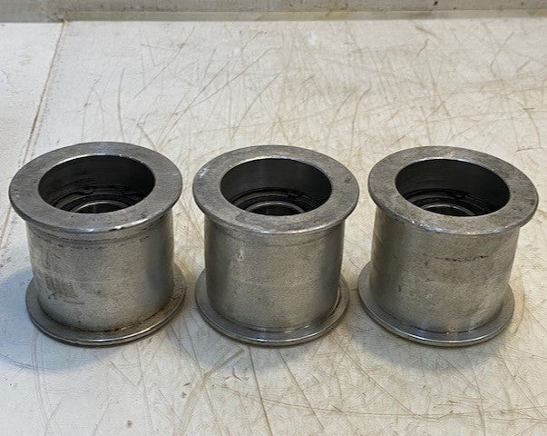 3 Quantity of Idler Pulleys with Peer 9R16 Bearings 2-3/8" L 2-7/8" Dia (3 Qty)