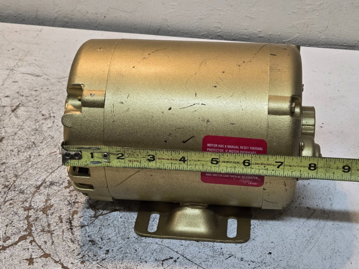 Baldor Pump Motor 34G040Y219 | 1/3 HP | 100 V | Frame 48YZ | 40 C | W0508251407