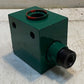 Hydraulic Solenoid Valve Manifold Green 37mm Thread OD 19mm ID 3"x4"x6-1/4"