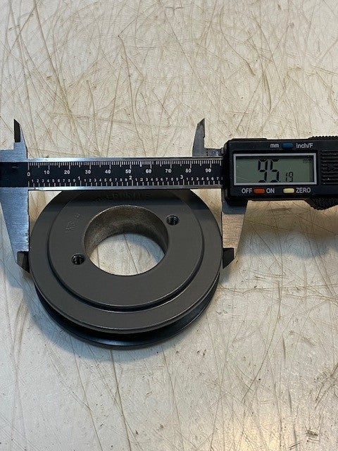 Power Drive AK39H Cast Iron V-Belt Pulley 1-Groove 3.75 in OD Fixed Bore 41mm