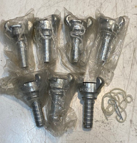 7 Quantity of HE 3/4" Universal Coupling Hose End Fittings (7 Quantity)