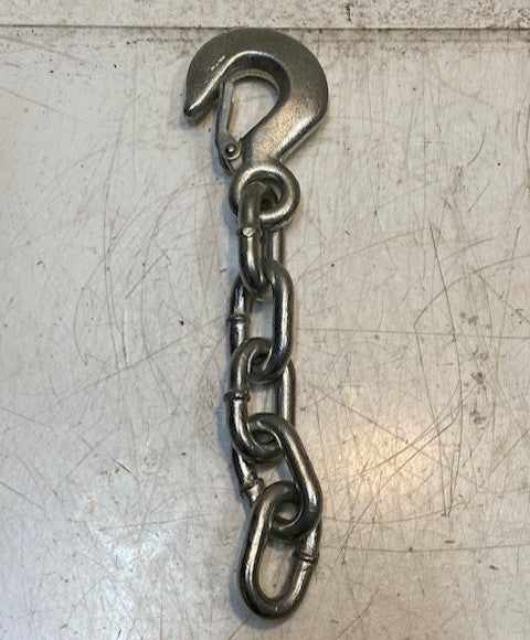 Trailer Safety Chain With 4" Slip Hook 2-3/4" Wide 11" Long 2-1/4" Links