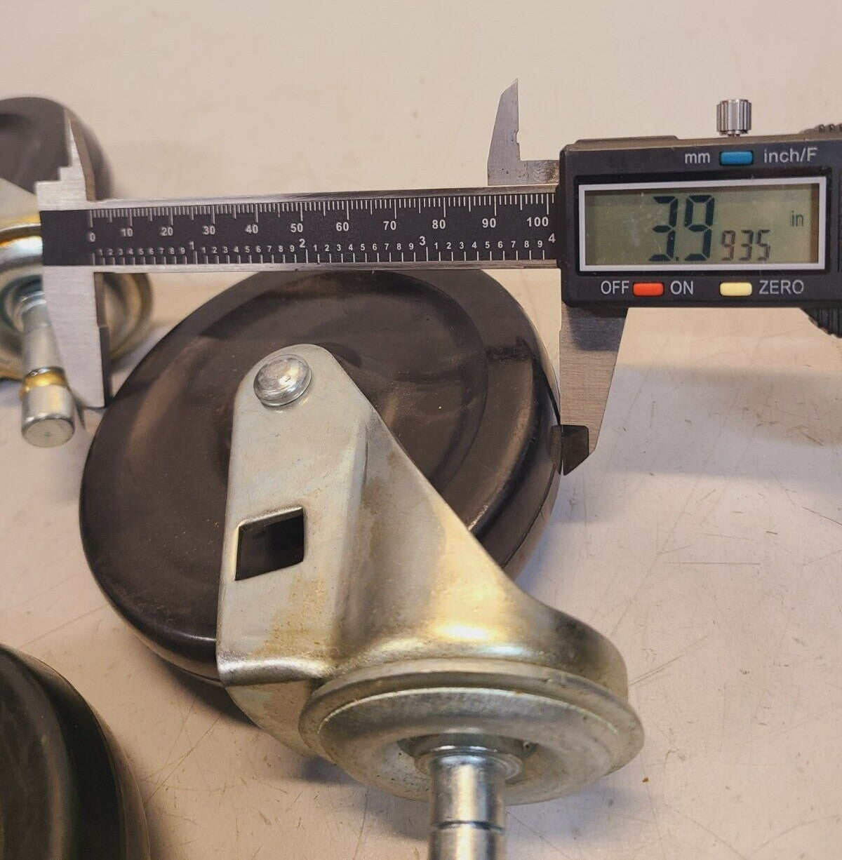 4 Quantity of 4" Black Swivel Casters (4 Qty)