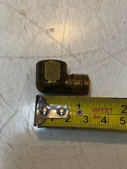 23 Qty of 90 Degree Female x Male Elbow Fittings 1-1/8" L 14mm Thread (23 Qty)