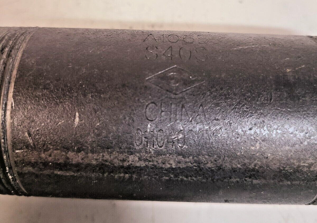 4 Quantity of Black Pipe Niples 1-3/4" x 5" | A106B | S40S | 011040308 (4 Qty)