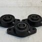 3 Quantity of IPTCI 2-Bolt Flange Bearing NFL206 SA206-20G 30mm Bore (3 Qty)