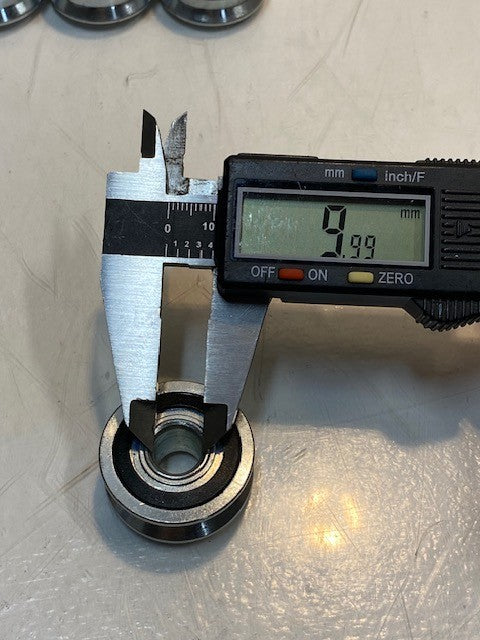 9 Quantity of U-Groove Track Roller Bearings 10x33x14mm (9 Quantity)