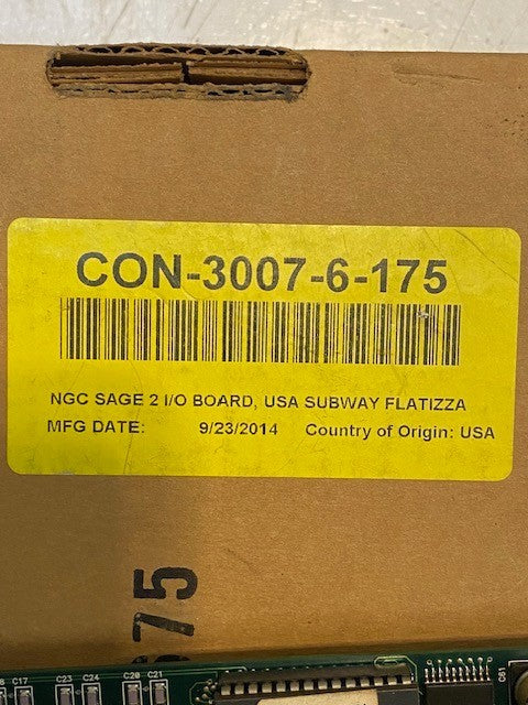 TurboChef CON-3007-6-175 Input/Output Control Board
