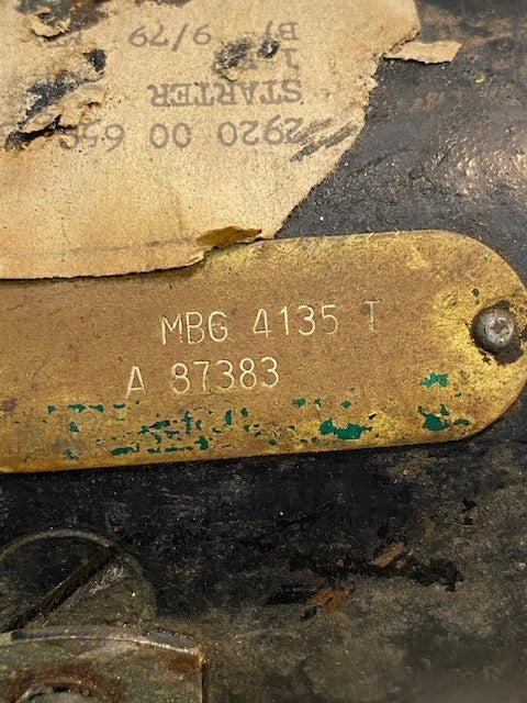 Engine Starter Motor MBG 4135 T | A 87383 Heavy Duty Starter Replacement