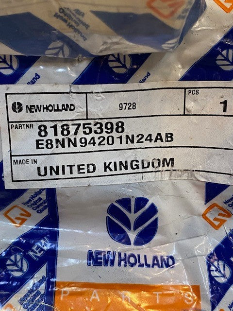 4 Quantity of New Holland Plates 81875398 | 2-5/8" L 1-1/2" W 8mm Holes (4 Qty)