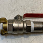 HS Univers DN25 PN30 Ball Valve w/ Brass Inlet/Outlet HS MS58