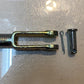 12 Quantity of MCP Clevis Yoke Ends w/ Rod & Pin 2-7/8" Long 7/8" Wide (12 Qty)