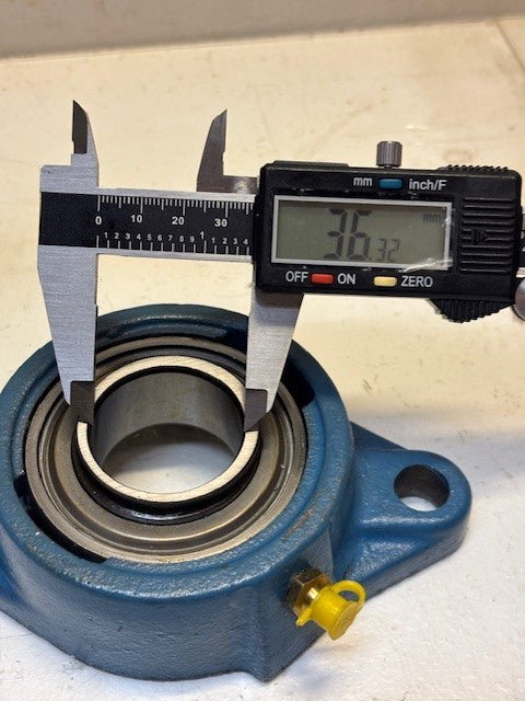 SKF 2 Bolt 130mm Flange 36mm Bore w/Insert Bearing and Collar | YET-207-107