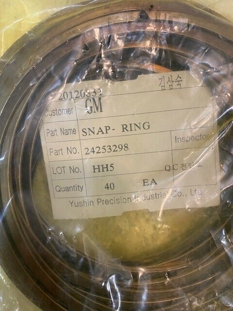 Pack of 40 GM Snap Rings 24253298