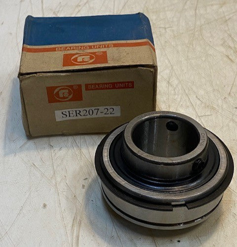 FS Bearing Units SER207-22 Insert Ball Bearing Snap Ring with Setscrew Locking