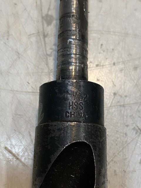 HSS 1-1/32" Drill Bit 6-1/8" Long 12mm End 26mm OD