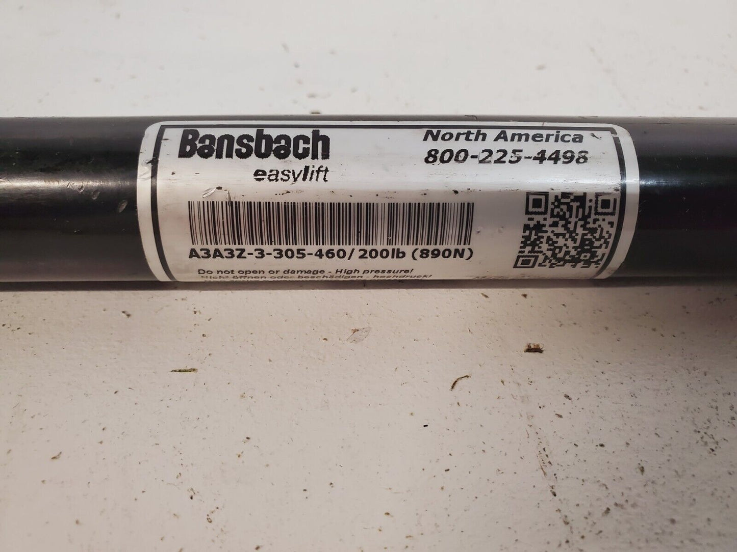 Bansbach Easylift Gas Spring | A3A3Z-3-305-460 / 200lb (890N)