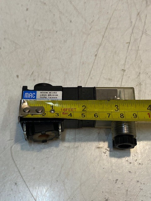 MAC Pneumatic Solenoid Valve 24 VDC 8.5 Watts 3-1/2" Long 1-3/4" Wide 1" Thick