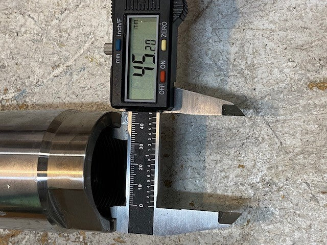 Mid-Shaft Pivot Pin Rod Cylinder Assembly 13" Long 63mm OD 45mm ID