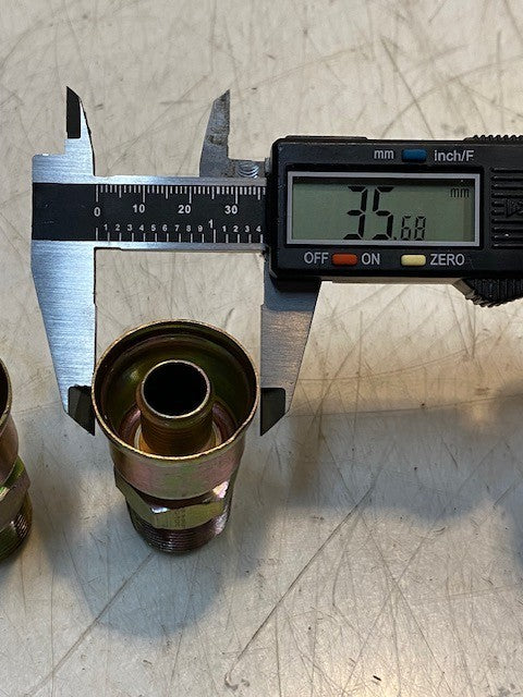 2 Quantity of Parker Crimp Style Hydraulic Hose Fittings 10126-12-12 (2 Qty)