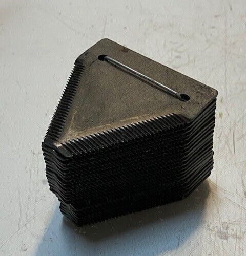 23 Quantity of 3" x 3-1/8" Triangle Sickle Bar Mower Serrated Blades (23 Qty)