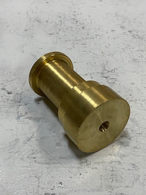 Brass Fire Hose Rack Nozzle No Thread Connection 55mm Top OD 10mm ID 49mm Bottom