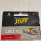 48 Quantity 14" White Truck Stuff Cable Ties High Strength (4 Packs of 12 Ties)