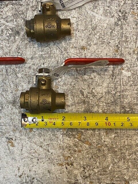 4 Qty of ProLine 1/2" Brass Packing Gland Ball Valve 107-843NL (4 Qty)