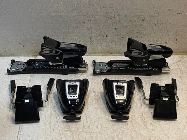 Salomon 500 Synchro R Ski Binding Set Black Toe Pieces, Heel Pieces & Brakes