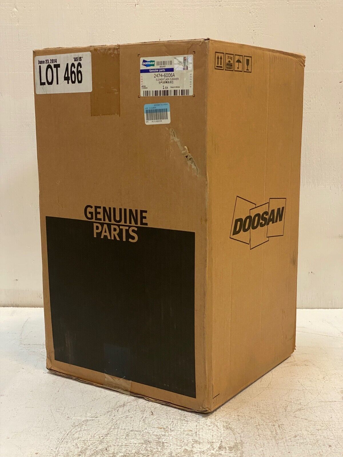 Doosan Air Cleaner Element 2474-6006A