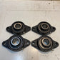 4 Quantity of IPTCI 2-Bolt Flange Bearings FL207 UC207-20 | 32mm Bore (4 Qty)