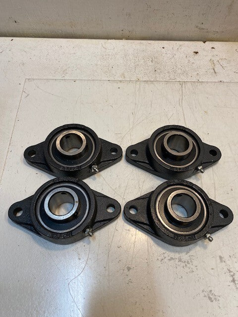 4 Quantity of IPTCI 2-Bolt Flange Bearings FL207 UC207-20 | 32mm Bore (4 Qty)